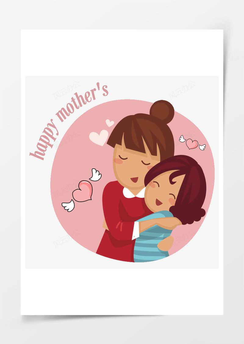 母亲节人物元素PNG素材图片