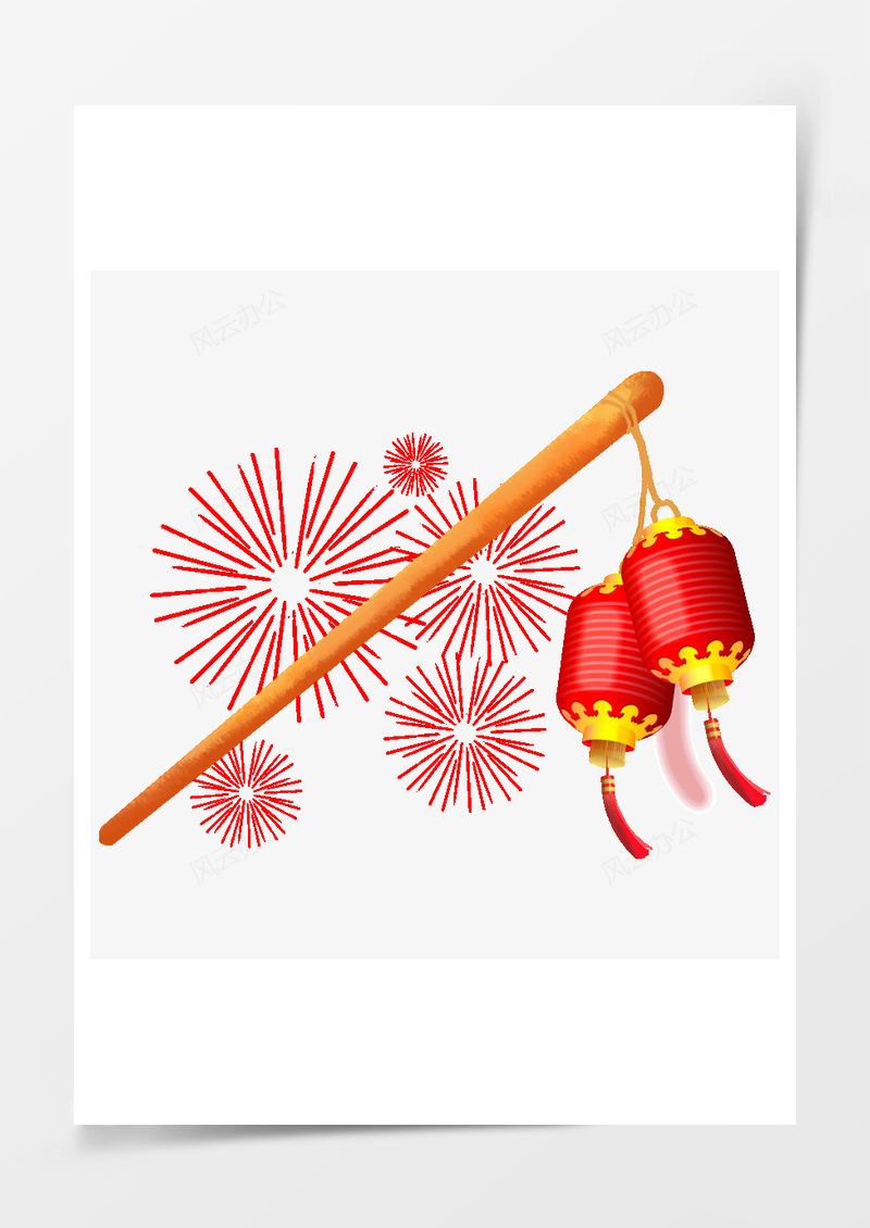 新年灯笼PNG素材图片