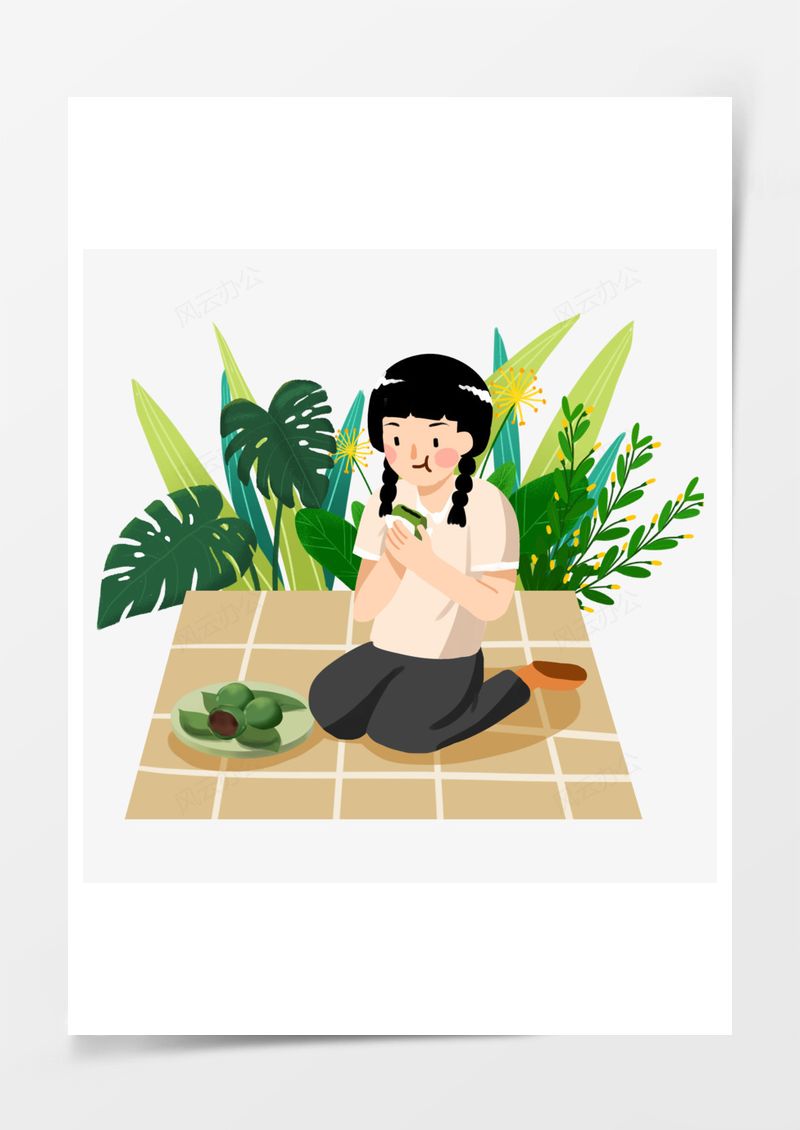 清明节青团元素PNG素材图片