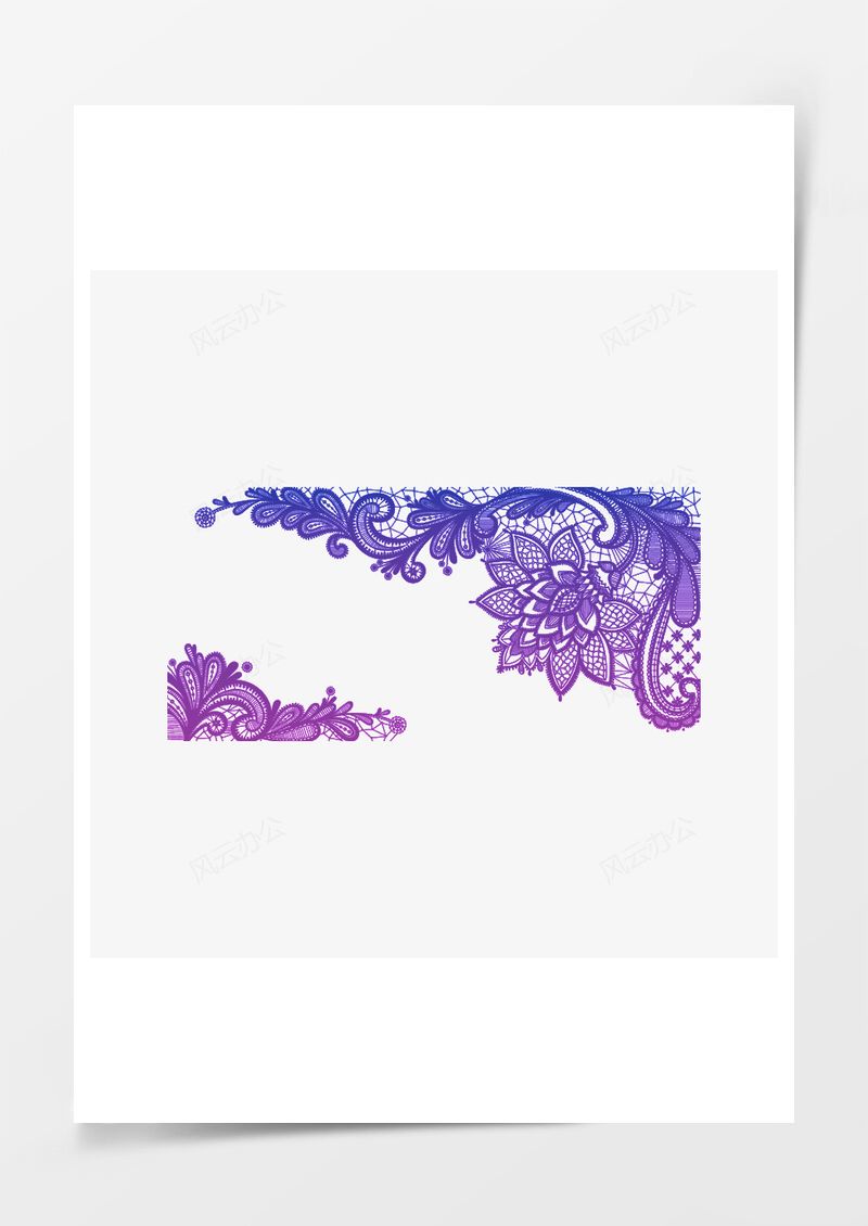 蕾丝花边PNG素材图片