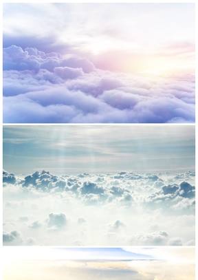 恢弘壯闊的云海PPT背景圖片