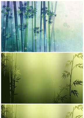 幽靜竹林竹子PPT背景圖片