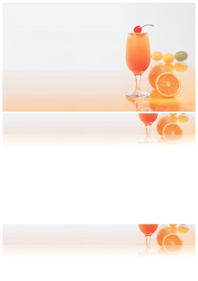 一杯橙汁橙子PPT背景圖片