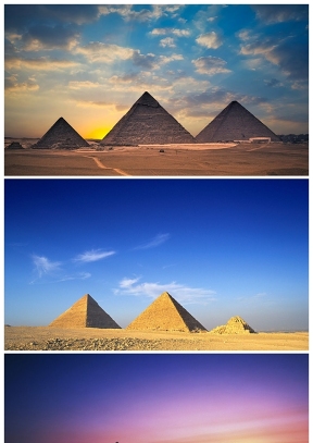 埃及金字塔PPT背景圖片