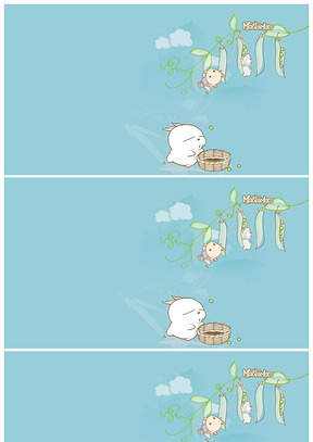调皮可爱流氓兔背景图片