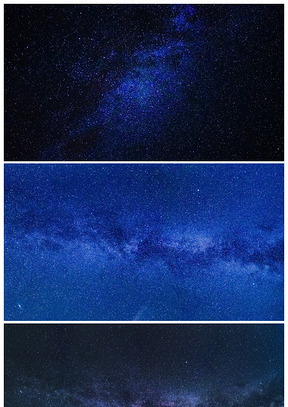 蓝色星空高清幻灯片背景