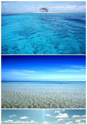 蓝蓝的海水高清大图背景图片