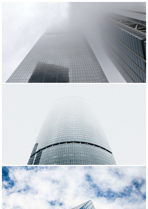 仰视商务高楼高清背景大图