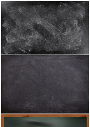 几种不同风格黑板高清幻灯片背景图