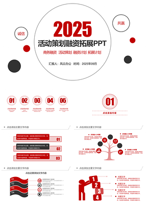 2025活动策划融资拓展商业计划书PPT模板