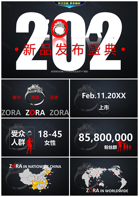 2025黑色科技新产品发布PPT模板