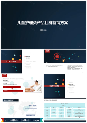 行业社群营销类PPT模板