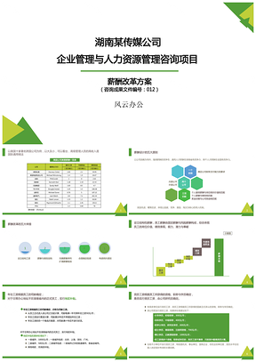 湖南某传媒公司薪酬改革方案PPT模板
