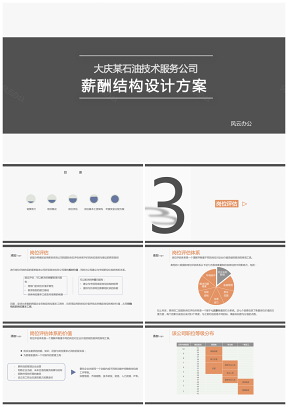 大庆某石油技术服务公司薪酬报告PPT模板