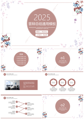 2025粉色簡(jiǎn)約小清新畢業(yè)答辯工作總結(jié)計(jì)劃PPT模板