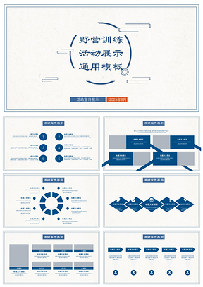 野营训练活动展示宣传营销通用PPT模板