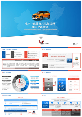 蓝色质检部门质检工作汇报工作计划生产一致性PPT