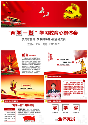 2025紅色黨政風(fēng)兩學(xué)一做及三基建設(shè)匯報(bào)動(dòng)態(tài)PPT模板