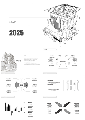 2025建筑设计精品商业计划书PPT模板