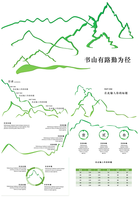 綠色書山有路勤為徑教育行業(yè)課件培訓(xùn)年終總結(jié)PPT模板