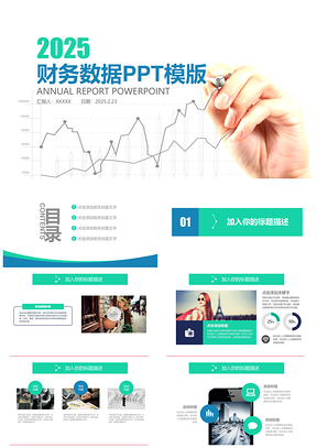 財務(wù)數(shù)據(jù)工作總結(jié)年終總結(jié)PPT模板