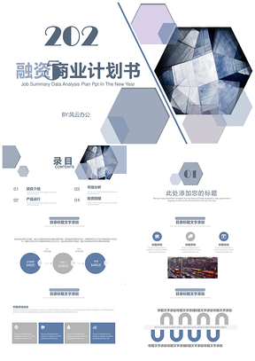 2025融资商业计划书PPT模板