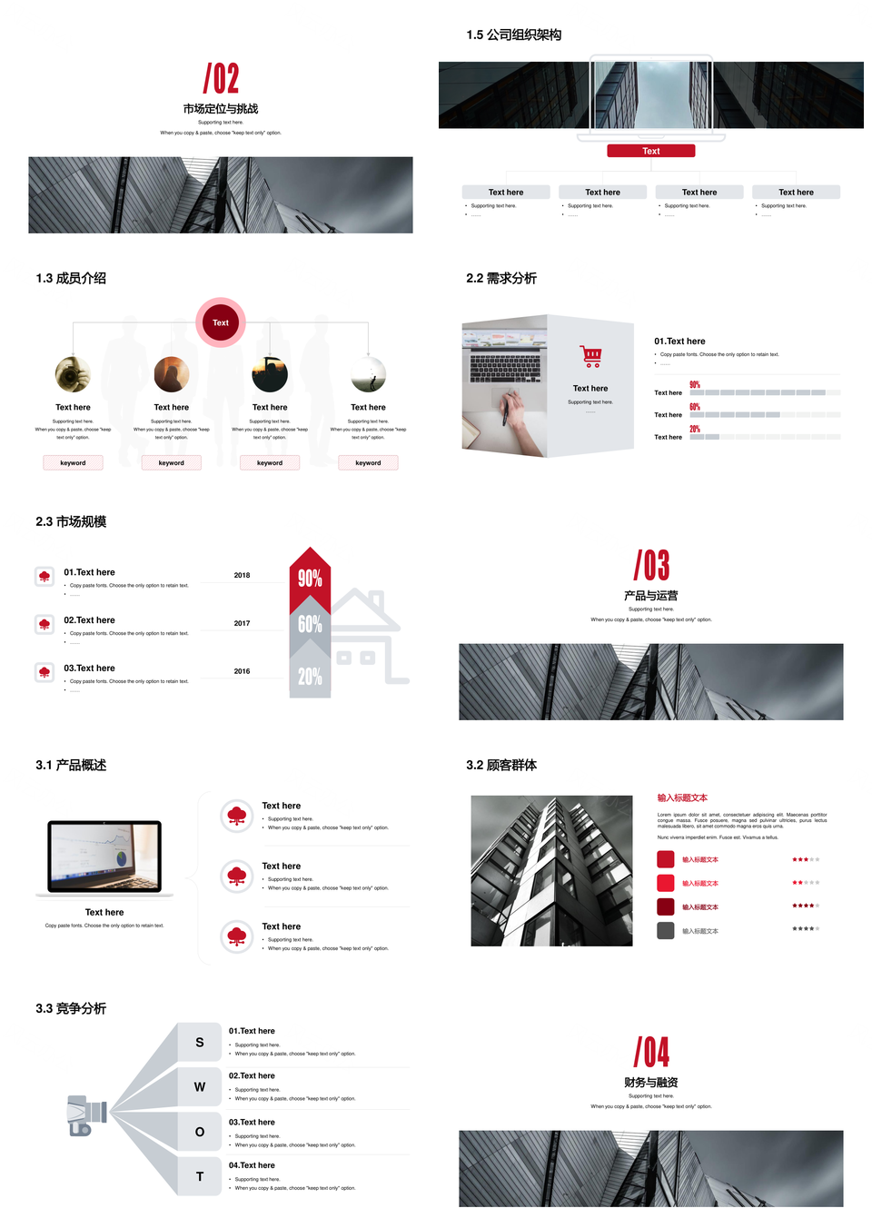 商务计划汇报PPT模板