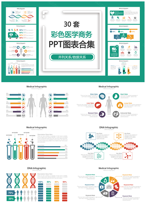 彩色医学商务PPT模板
