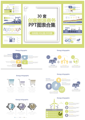 创意能源商务PPT模板