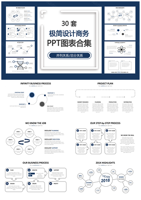 极简设计商务PPT模板