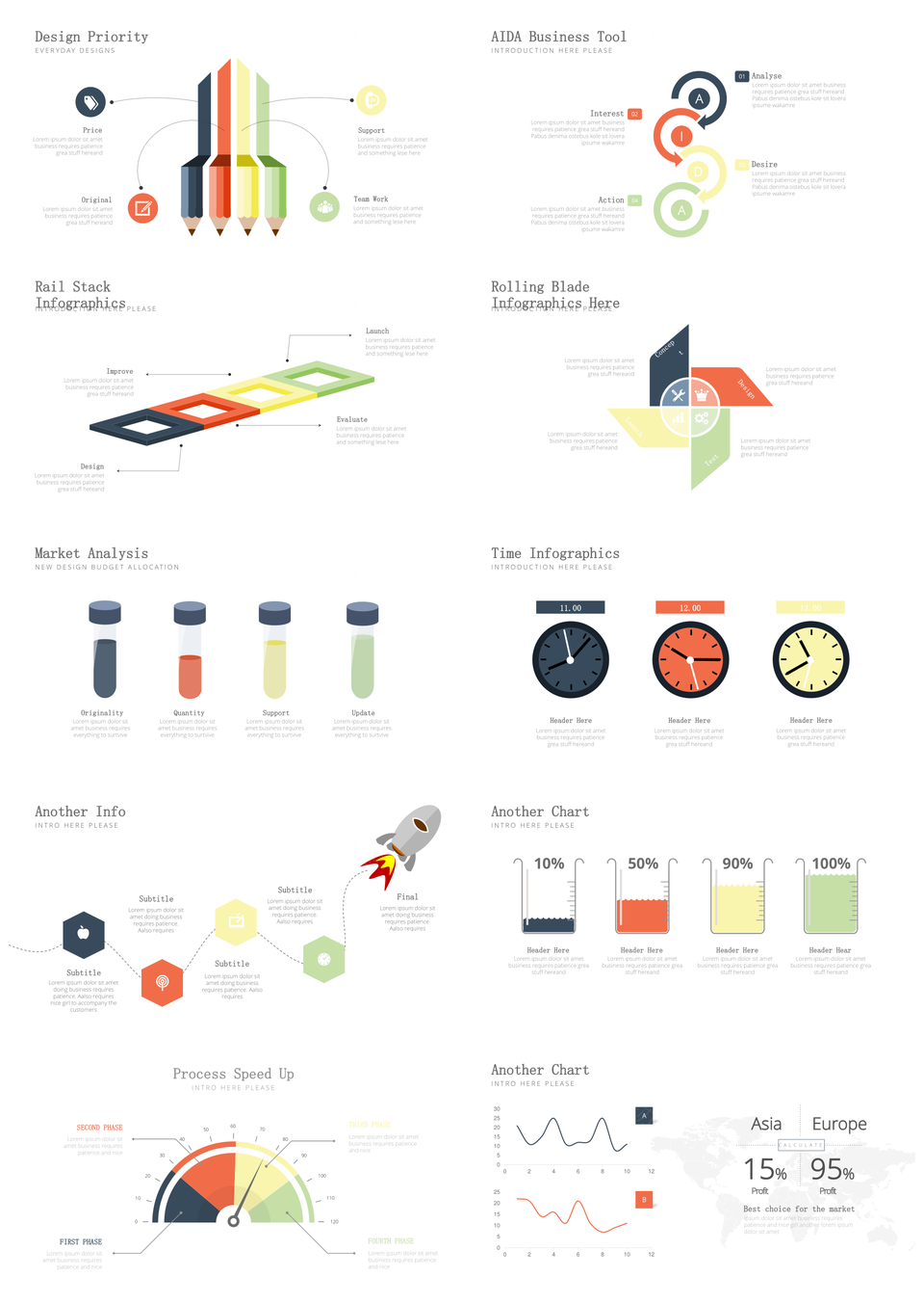 小清新创意商务PPT模板