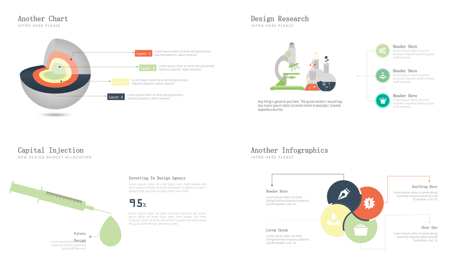小清新创意商务PPT模板