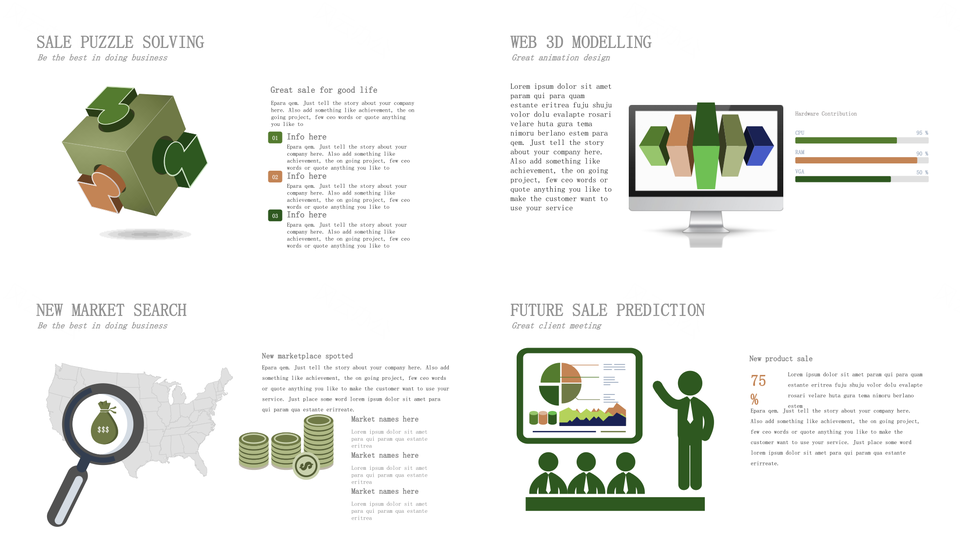 撞色创意设计PPT模板
