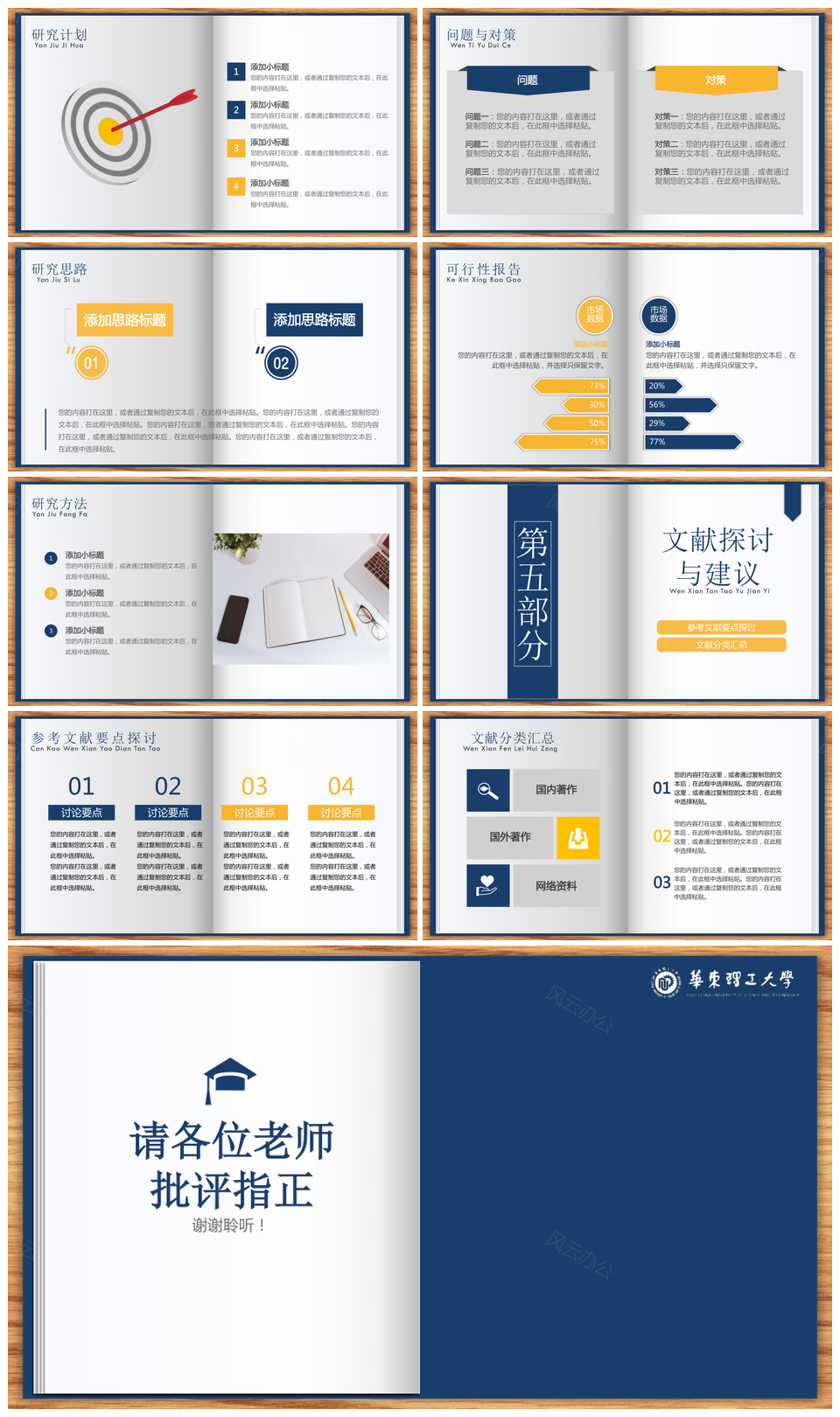 毕业论文开题报告PPT模板