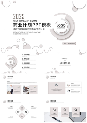 2025商业计划PPT模板