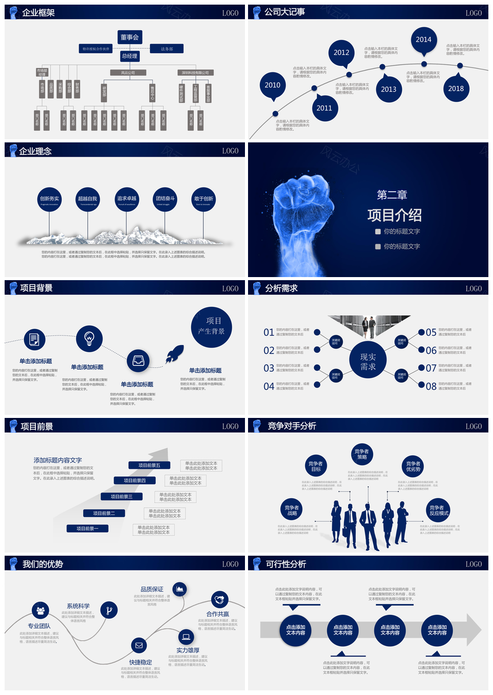 团队创业计划书PPT模板