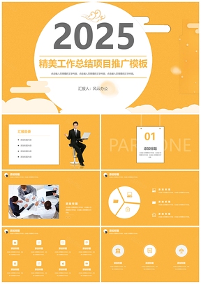 2025精美工作总结项目推广PPT模板