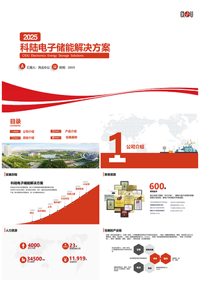2025红色高端经典优秀企业介绍产品介绍PPT模板