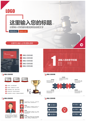 紅色法律法規(guī)普法司法律師事務(wù)所法院訴訟PPT模板