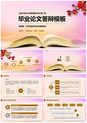2025粉色唯美毕业答辩中期考核开题报告PPT模板