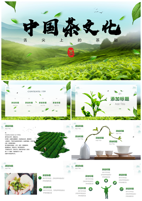 高端大氣茶產品商業計劃書PPT模板