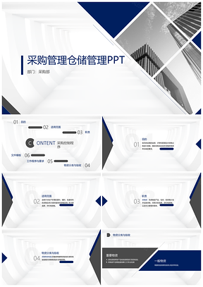 采購(gòu)管理倉(cāng)儲(chǔ)管理PPT模板