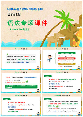 绿色新目标英语7BUnit8语法专项课件PPT模板