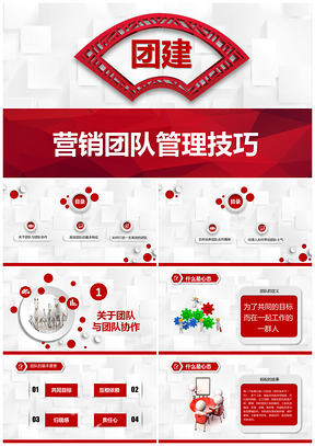 企業培訓營銷團隊管理技巧PPT模板