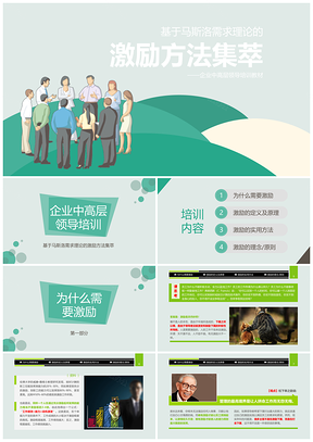 白色培训课件之激励篇PPT模板