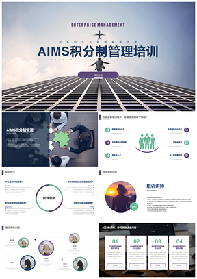 绿色企业AIMS积分制管理创新培训PPT模板