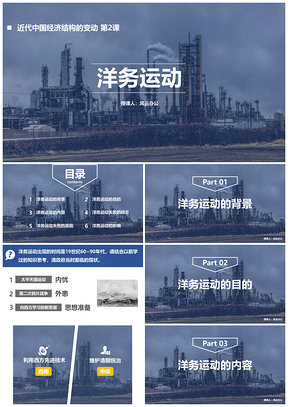 历史课件之洋务运动PPT模板
