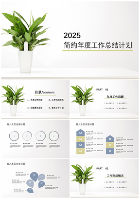 2025述職報(bào)告白色簡(jiǎn)約年度工作總結(jié)計(jì)劃PPT模板