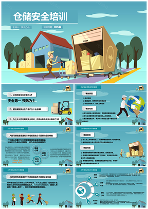2025绿色仓库作业安全员工培训安全培训PPT模板