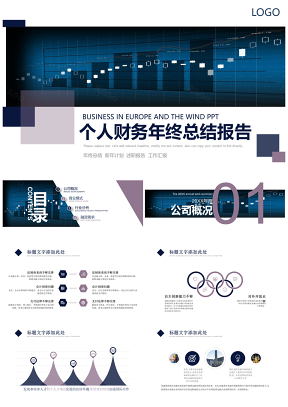 個人企業(yè)財務(wù)年終總結(jié)新年計劃PPT模板